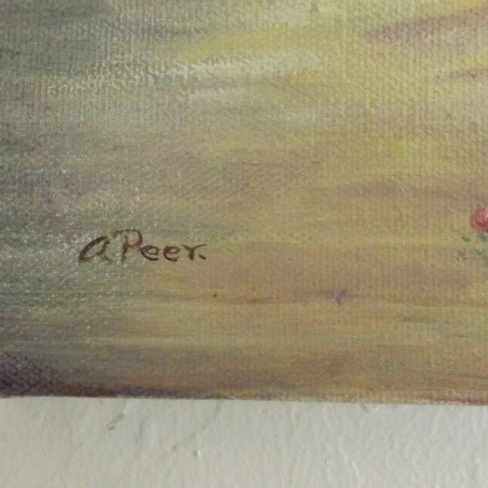 Anna Peer, SF oil painting 12" x 9" (#EV819) - Picture 2 of 7